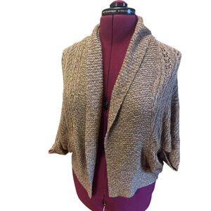 Dana Buchman Knit Shawl Collar Cardigan Sweater Open Front Women's Size S